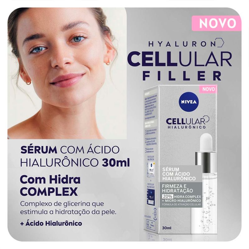 sérum facial nivea cellular hialurônico antirugas 30ml