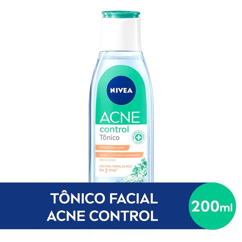 tônico facial nivea acne control 200ml