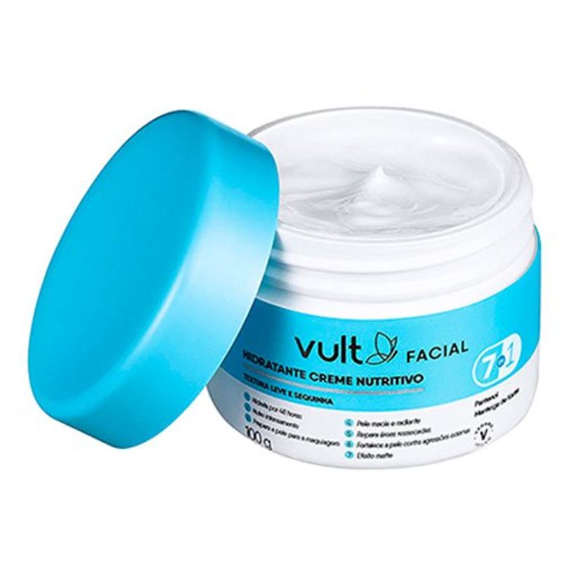 creme hidratante facial nutritivo vult 100g