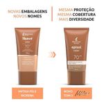 protetor solar epsol color tom 3 médio fps 70 40ml