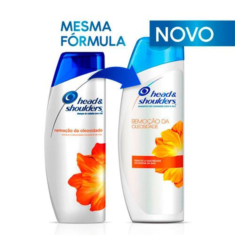 shampoo head & shoulders remoção da oleosidade 400ml