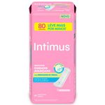 protetor diário intimus com indicador de troca 80 unidades