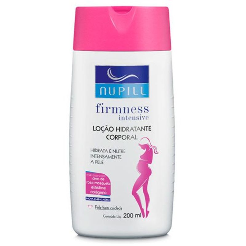 loção hidratante corporal nupill rosa mosqueta 200ml