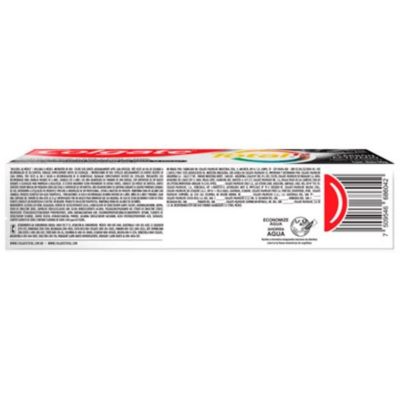 creme dental colgate total 12 carvão ativado 90g