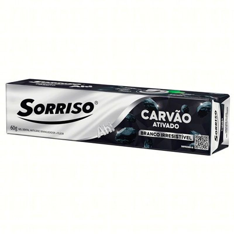 creme dental sorriso carvão ativado 60g