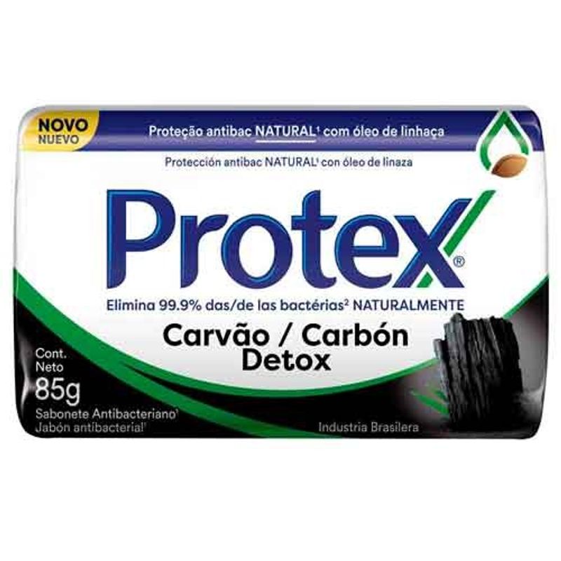 sabonete em barra protex carvão detox 85g