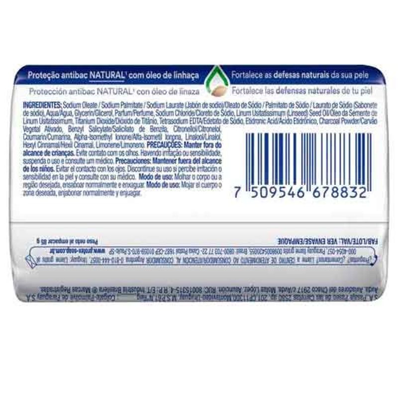 sabonete em barra protex carvão detox 85g