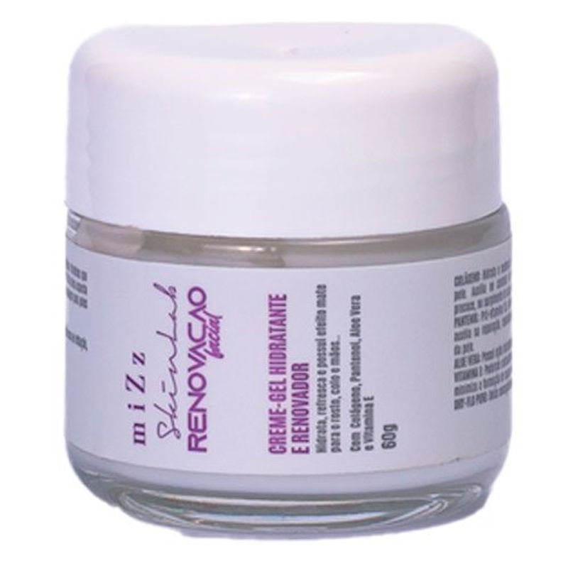 creme gel hidratante renovador mizz 50g