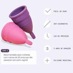 coletor menstrual fleurity tipo 2 2 unidades
