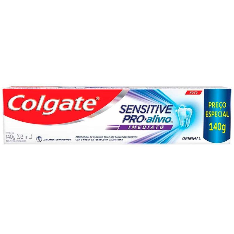 creme dental colgate sensitive pro-alívio imediato original 140g