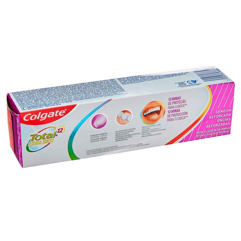 creme dental colgate total 12 gengiva reforçada 90g