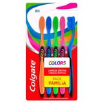 escova de dente colgate colors 5 unidades
