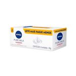 sabonete em barra nivea pure milk 6 unidades 90g cada