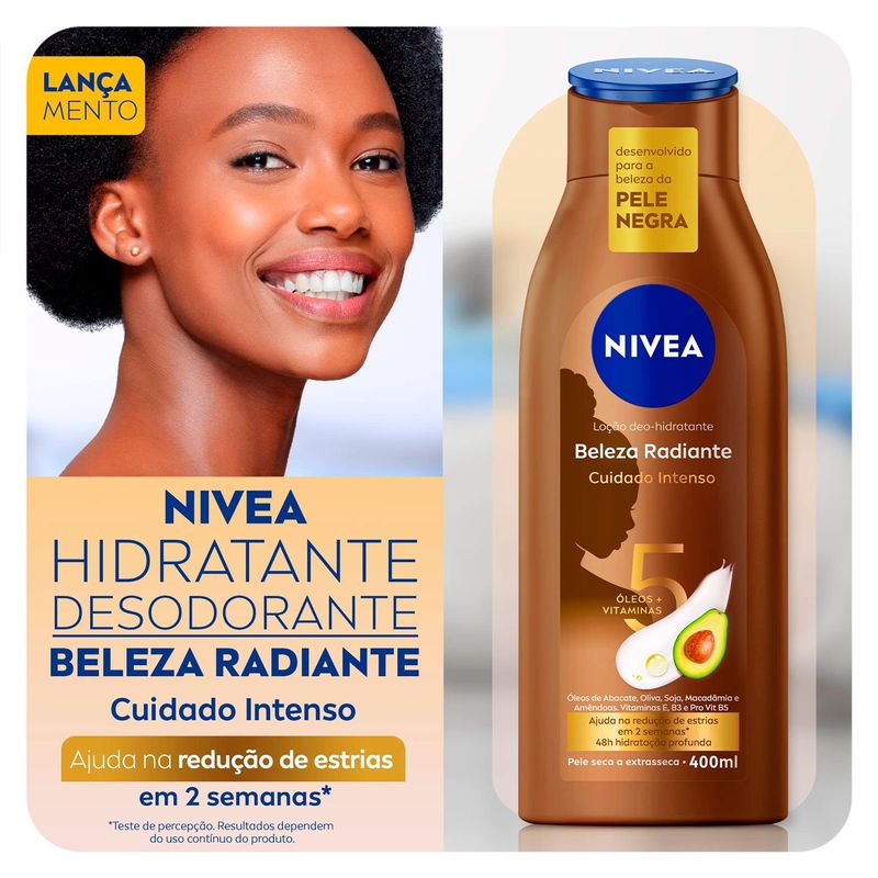 kit hidratante nivea beleza radiante 400ml cada