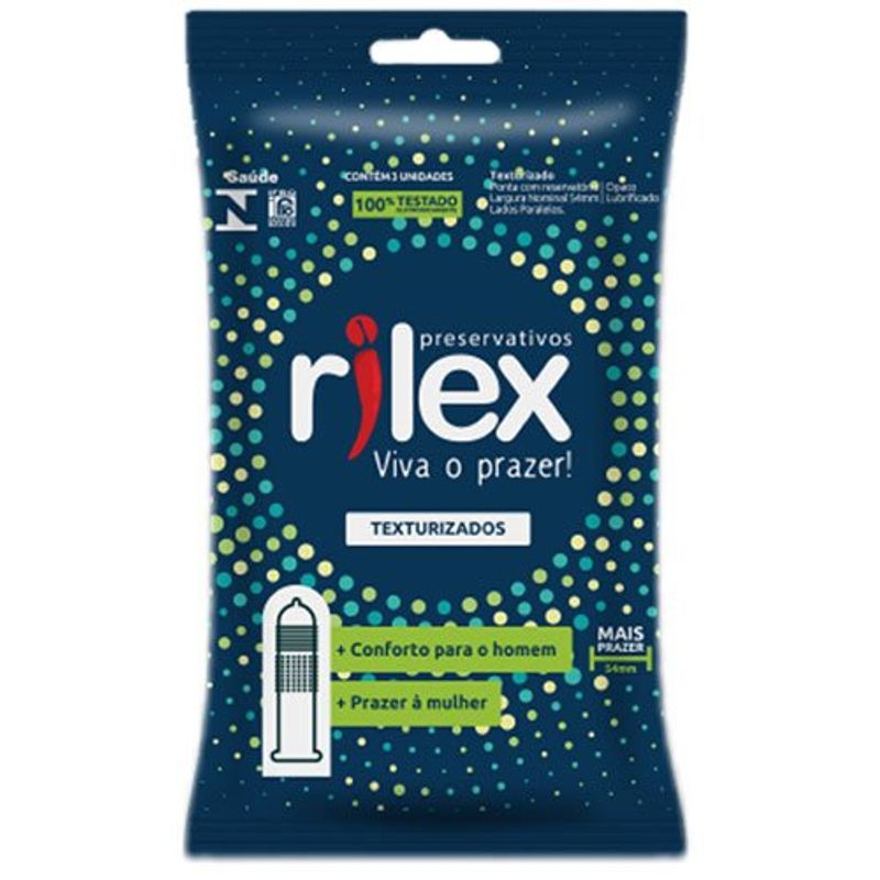 preservativo rilex texturizado 3 unidades