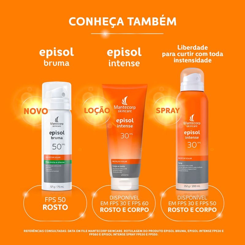 protetor solar episol intense spray fps50 200ml