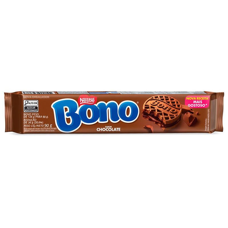 biscoito recheado bono chocolate 90g