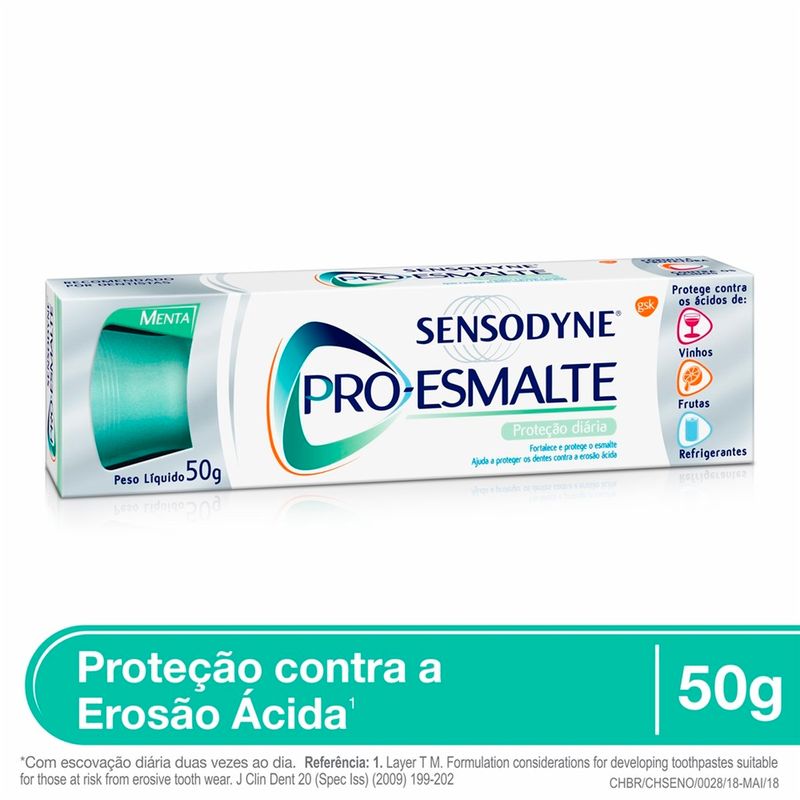 creme dental sensodyne pro-esmalte 50g