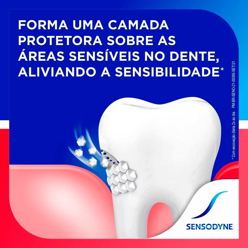 creme dental sensodyne sensibilidade & gengivas whitening 100g