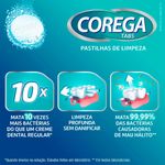 corega tabs pastilhas para limpeza de dentadura 6 unidades