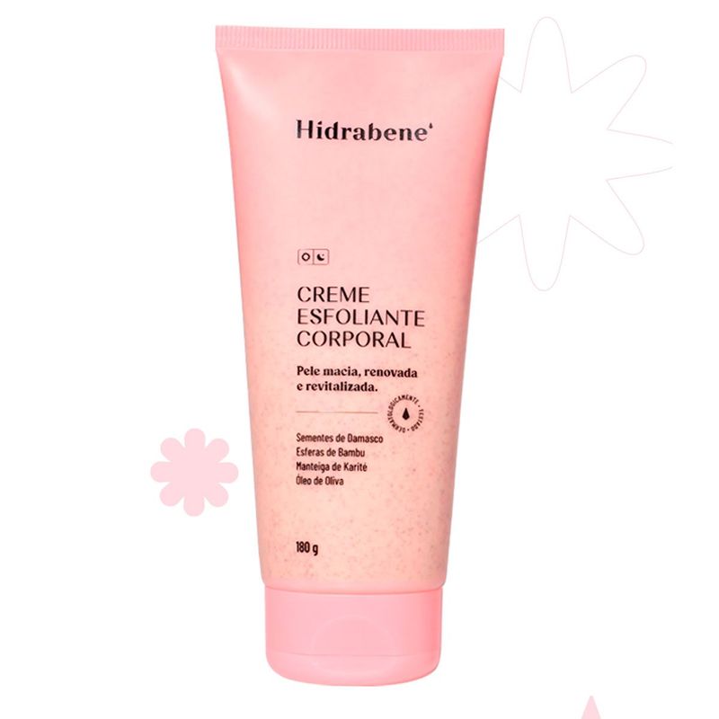 creme esfoliante corporal hidrabene 180g