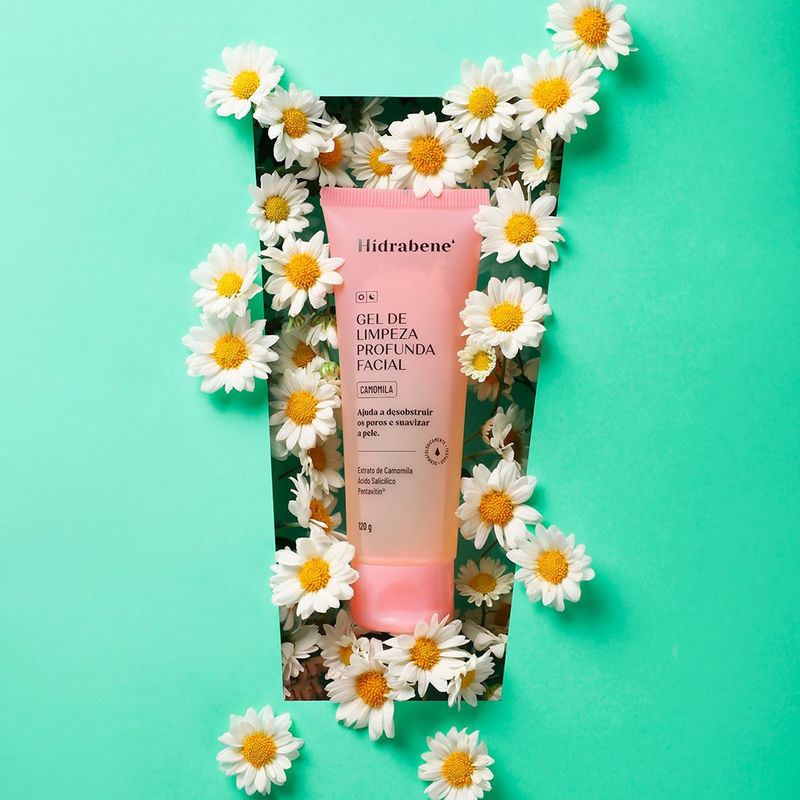 gel de limpeza facial hidrabene camomila 120g