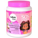 creme para pentear s.o.s cachos salon line kids multifuncional 5 em 1 1kg