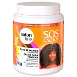 creme para pentear s.o.s cachos salon line óleo de manga 1kg