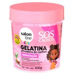 gelatina ativadora de cachos salon line kids hidratação 400g
