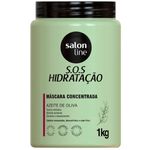 máscara s.o.s hidratação salon line azeite de olivia 1kg
