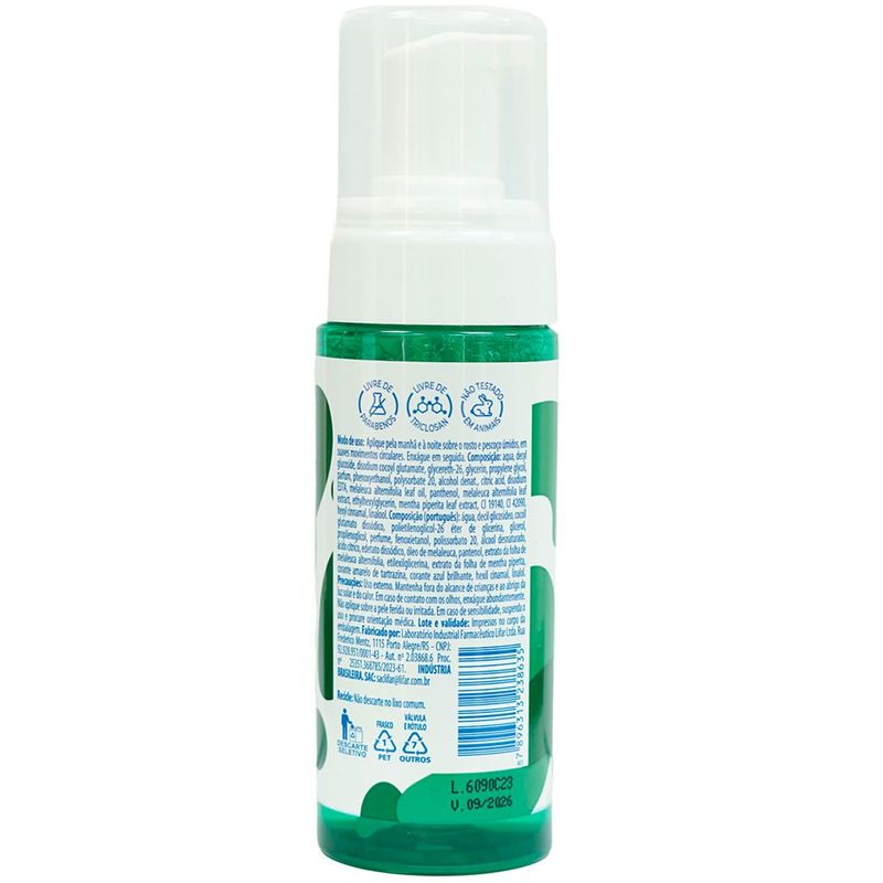 espuma facial daaz tea tree 150ml