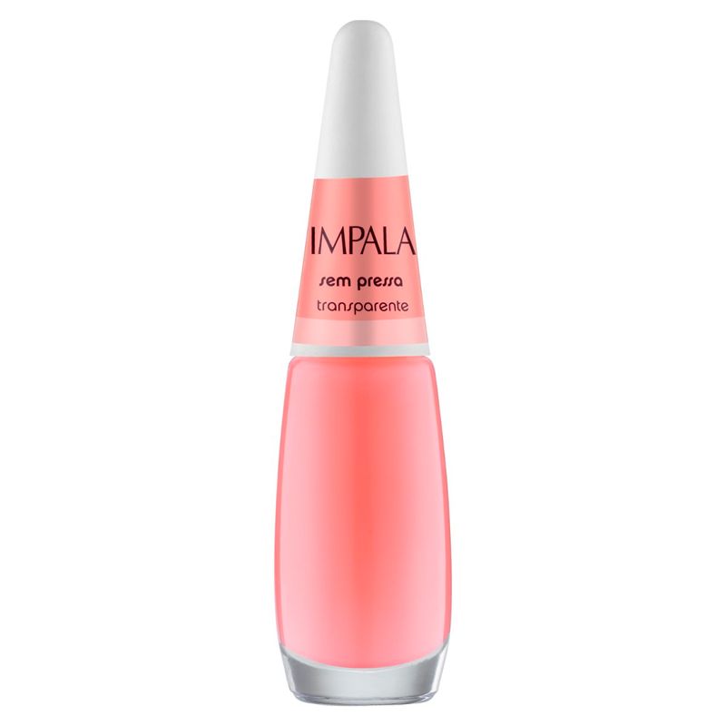 esmalte impala a cor da sua moda sem pressa transparente
