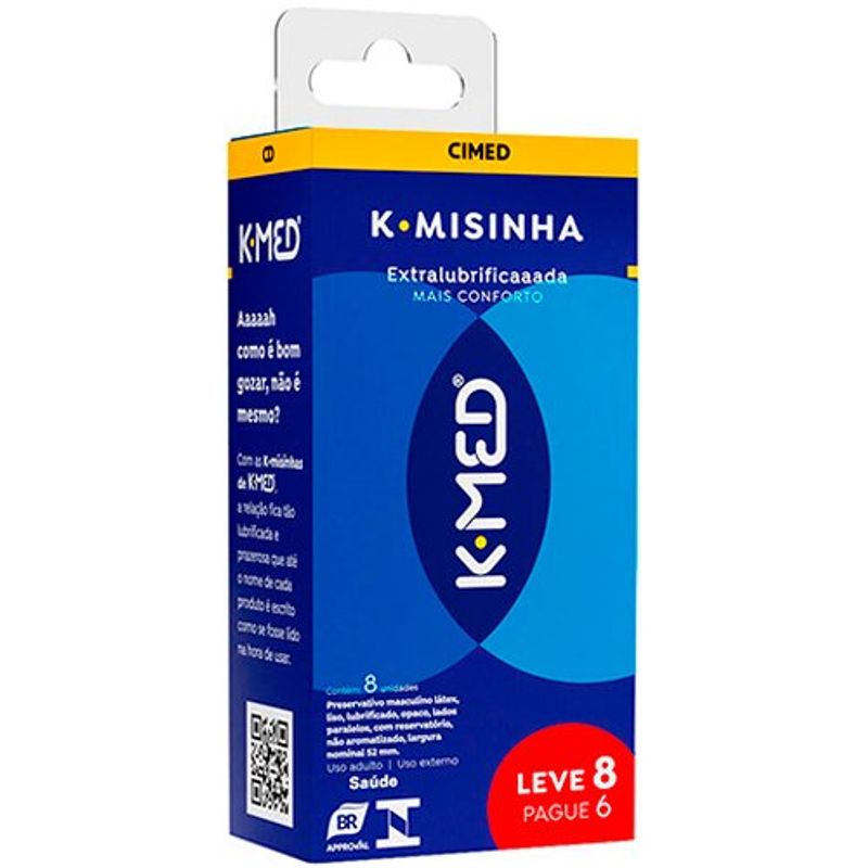 preservativo k-med k-misinha tradicional 8 unidades