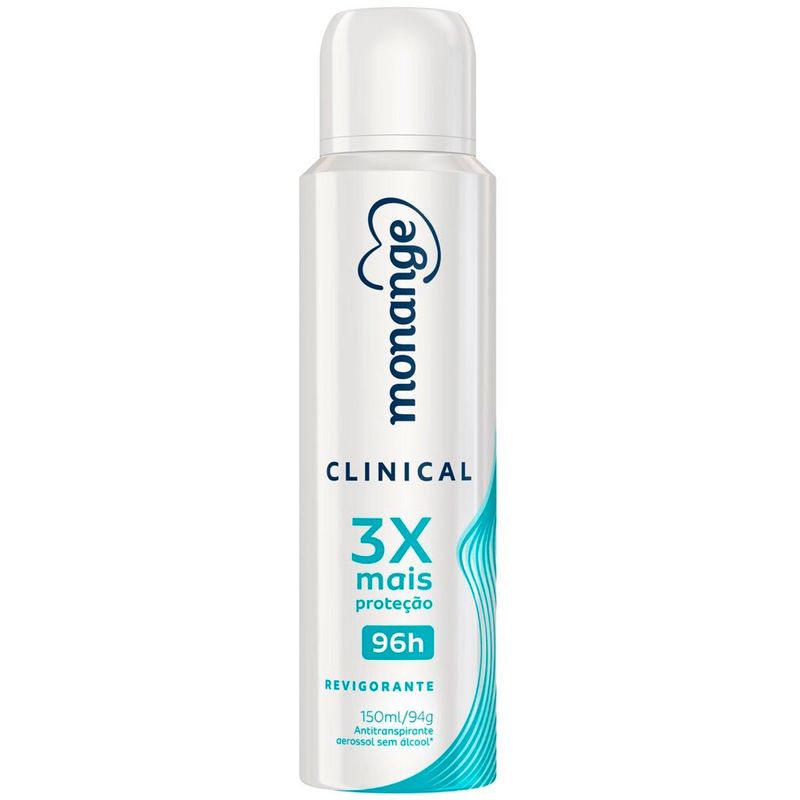 desodorante aerosol antitranspirante monange clinical revigorante 94g