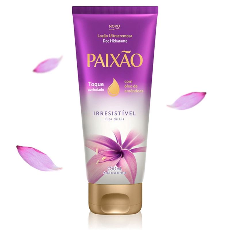 loção ultracremosa deo hidratante paixão irresistível flor de lis 200 ml