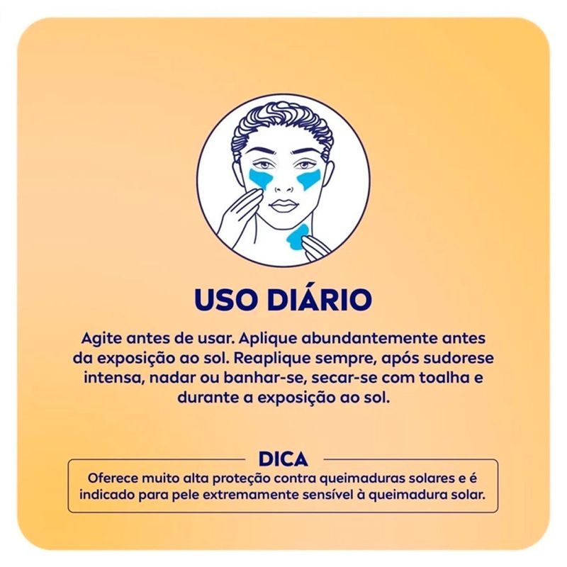protetor solar facial nivea sun tripla proteção antissinais fps65 40ml