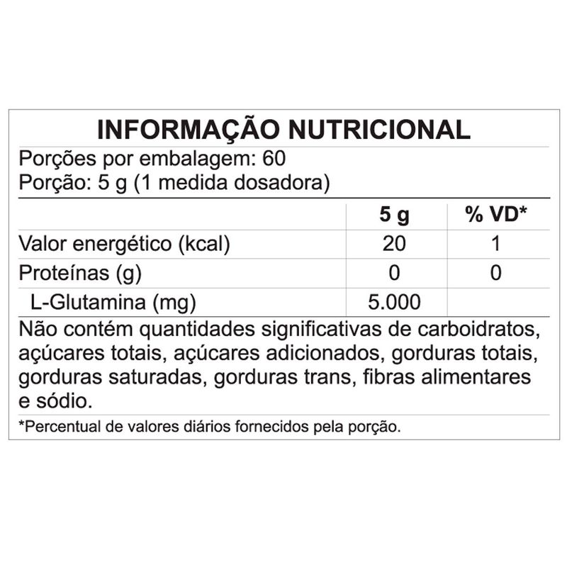 glutamina daaz sem sabor 300g