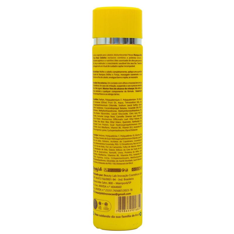 shampoo daaz brilho e força 300ml