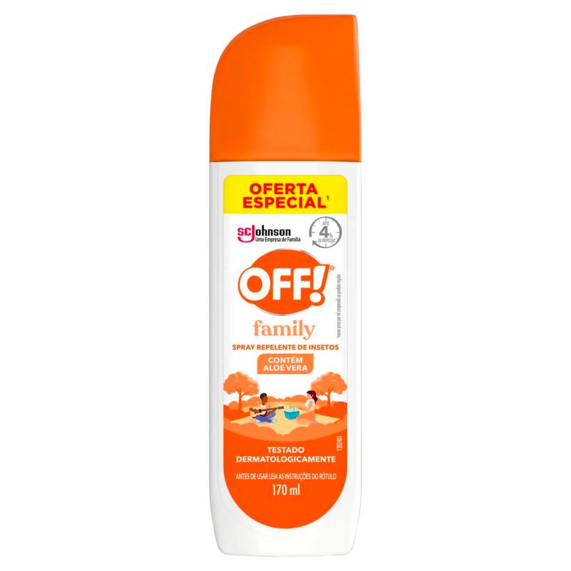 repelente spray off! family 170ml