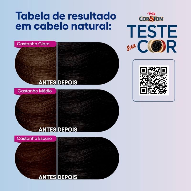 coloração cor&ton niely 0% amônia 1.0 preto intenso