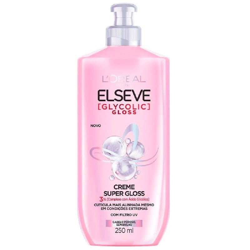 creme de pentear l'oréal paris elseve glycolic gloss 250ml