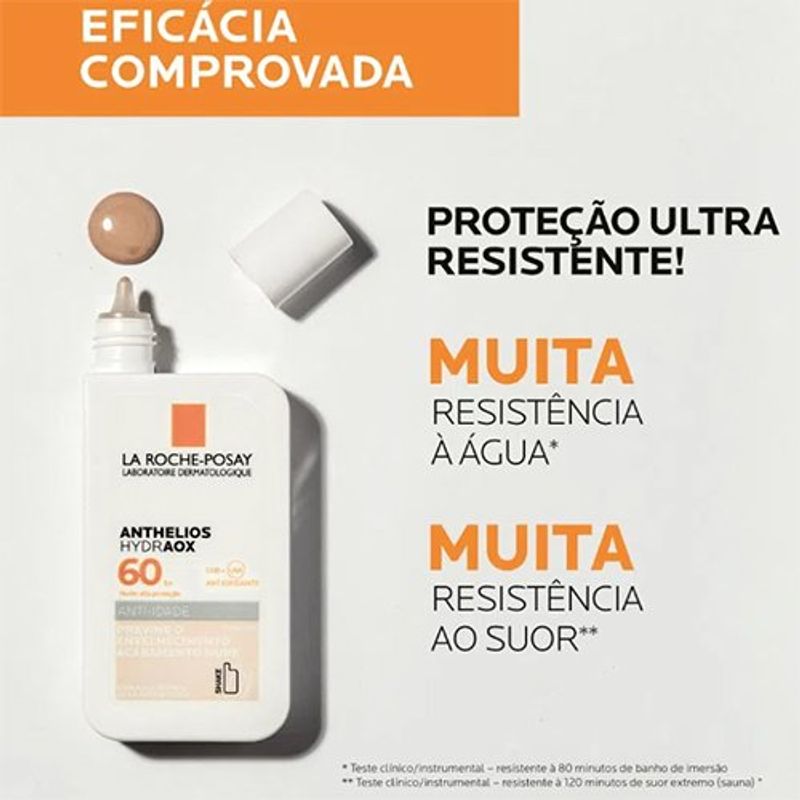protetor solar com cor anthelios hydraox fps60 la roche-posay 50ml