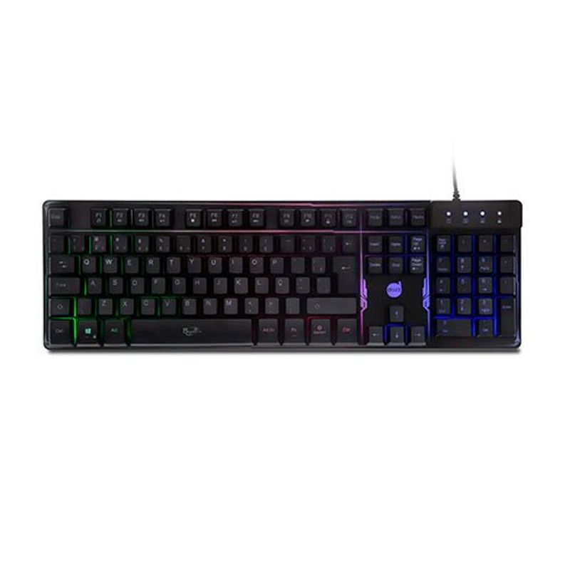 teclado dazz rapid fire usb 625203 preto