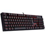 teclado mecânico gamer redragon mitra sigle color usb preto k551-1