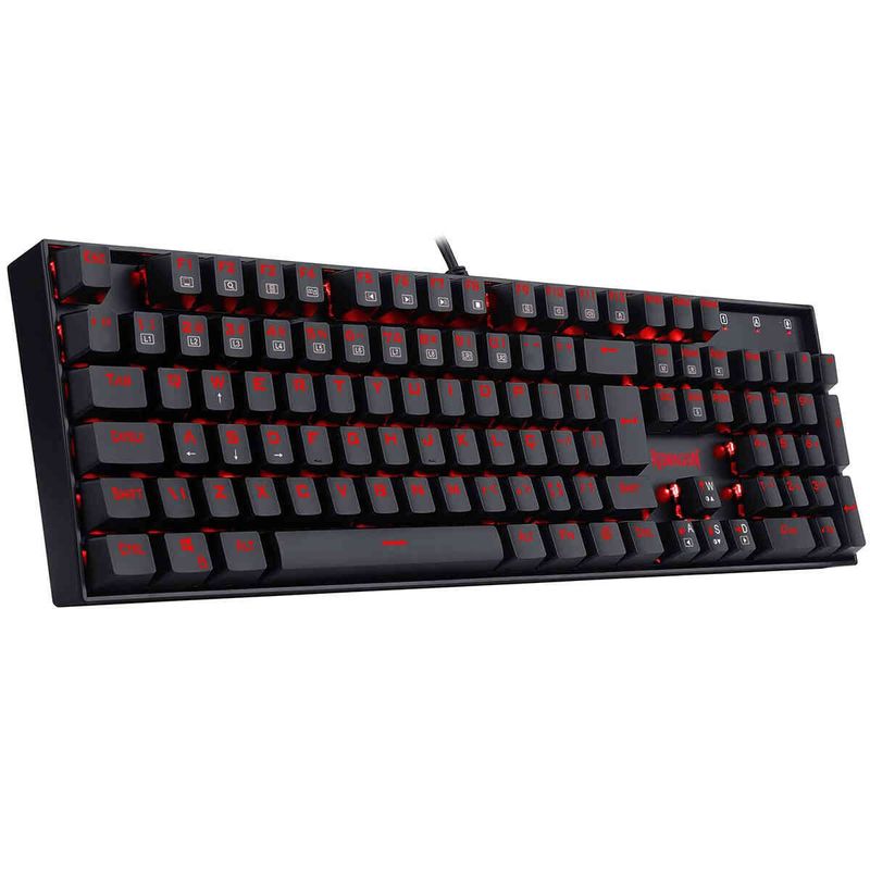 teclado mecânico gamer redragon mitra sigle color usb preto k551-1
