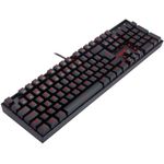teclado mecânico gamer redragon mitra sigle color usb preto k551-1