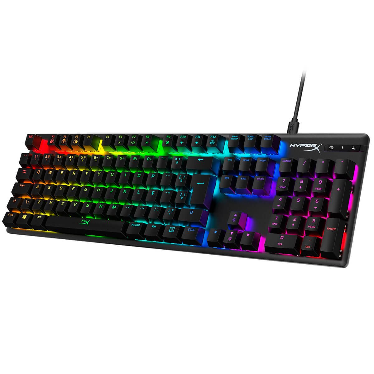 Teclado Mecânico Gamer HyperX Alloy Origins RGB Preto