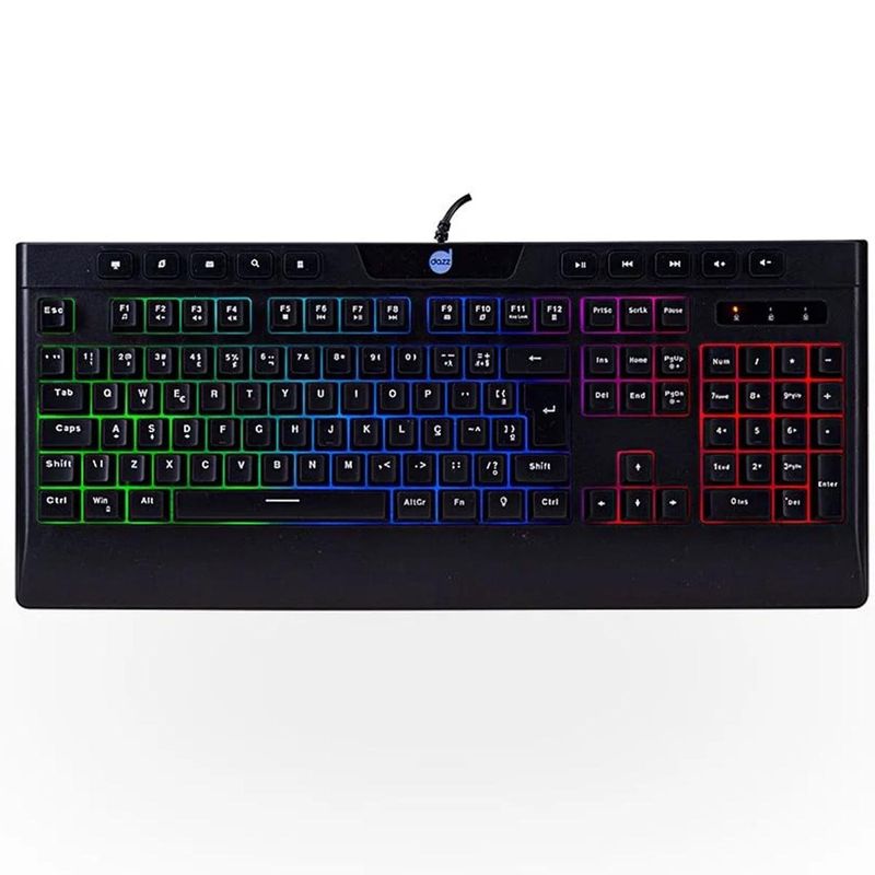 teclado gamer membrana dazz ballistic cinetic preto