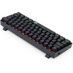 teclado mecânico redragon gamer lakshmi rainbow switch preto e marrom k606r