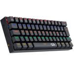 teclado mecânico redragon gamer lakshmi rainbow switch preto e marrom k606r